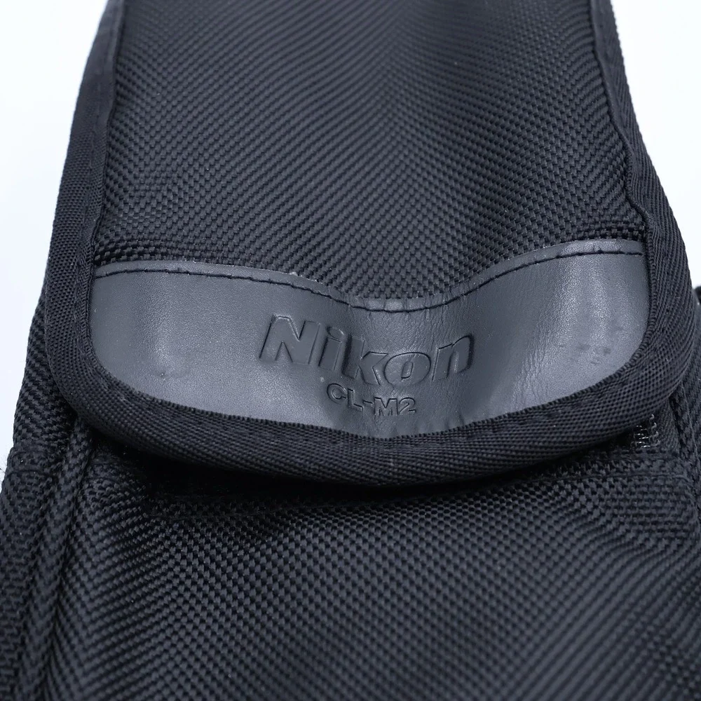NIKON Black CL-M2 Semi-Soft Lens Case Ballistic Nylon Padded Pouch - NO STRAP